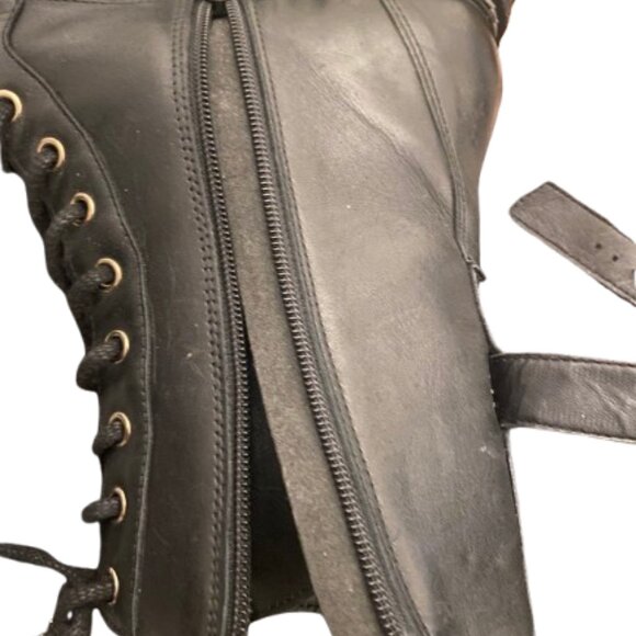 Brand Carvela Boot Sz.40..MADE IN INDIA Blk.Leather - Picture 5 of 13